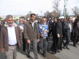 راهپیمایی با شکوه ۲۲ بهمن در منطقه چترود برگزار گردید